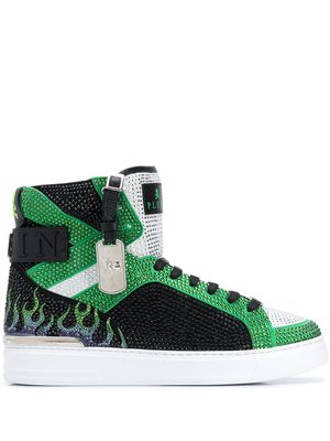 Philipp Plein Money Beast high-top sneakers - Green