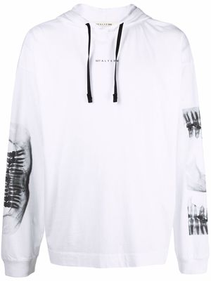 1017 ALYX 9SM graphic-print pullover hoodie - White