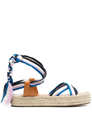 Isabel Marant woven-strap espadrille sandals - Blue