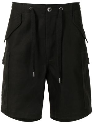 Ports V drawstring cargo shorts - Black
