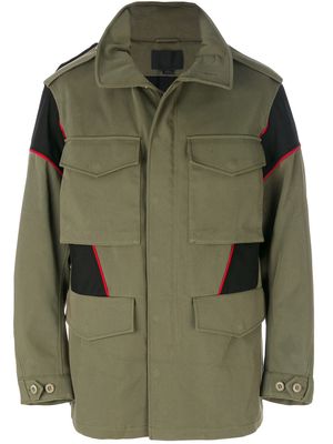 Alexander Wang panelled field jacket - Green