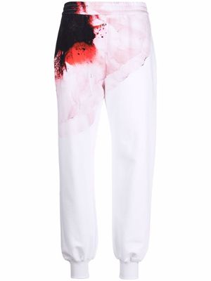 Alexander McQueen Anemome-print track pants - White