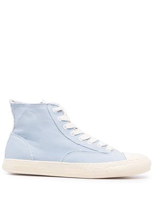 Maison Mihara Yasuhiro General Scale lace-up high-top sneakers - Blue