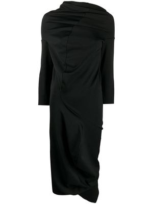 Comme Des Garçons Pre-Owned 2000 twisted drape dress - Black