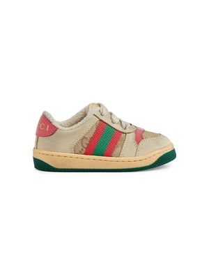 Gucci Kids Screener panelled sneakers - Neutrals