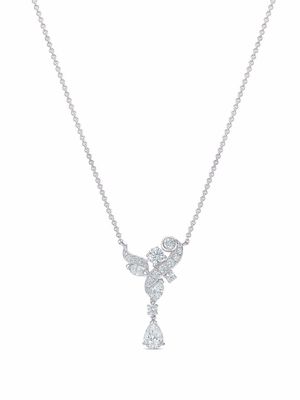 De Beers Jewellers 18kt white gold Adonis Rose diamond pendant necklace - Silver
