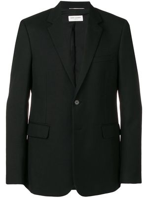 Saint Laurent fitted single-breasted blazer - Black