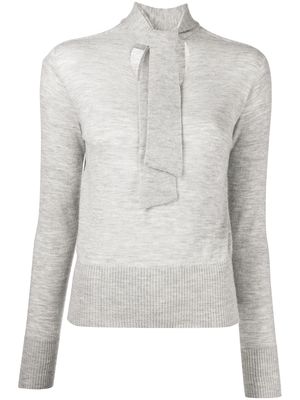 Onefifteen bow tie cashmere jumper - Grey