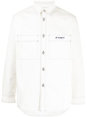 MISBHV long-sleeve cotton shirt - White