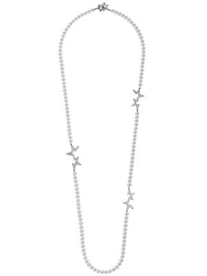 TASAKI 18kt white gold Abstract Star diamond and pearl necklace