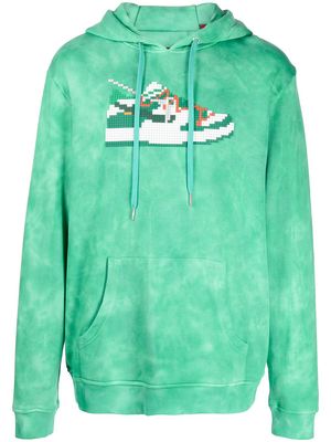 Mostly Heard Rarely Seen 8-Bit Dunk tie-dye pullover hoodie - Green