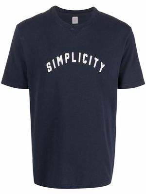 Eleventy logo-print cotton T-Shirt - Blue