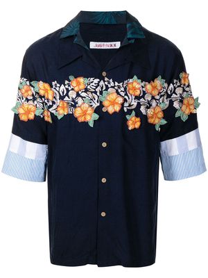 JUST IN XX hawaiian-print shirt - Blue