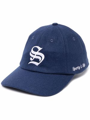 Sporty & Rich embroidered-logo baseball cap - Blue