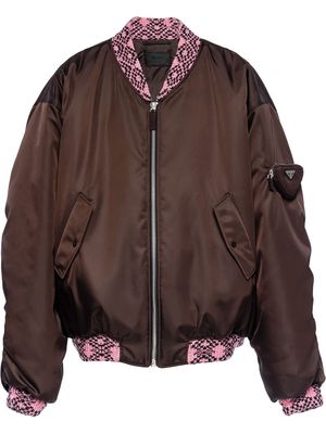 Prada Re-Nylon bomber jacket - Brown