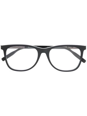 Montblanc logo square glasses - Black