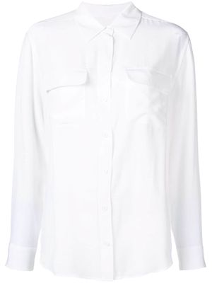 Equipment Signature silk shirt - White