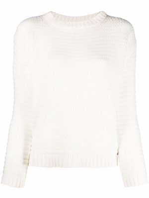 Fabiana Filippi textured cashmere jumper - White