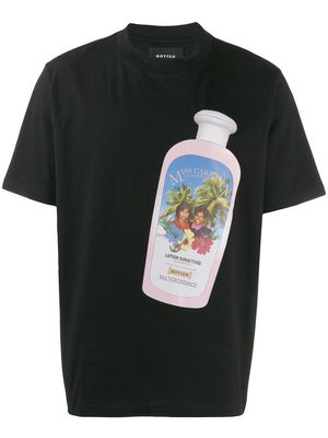 Botter print detail t-shirt - Black