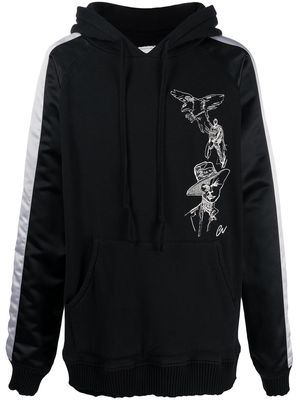 Greg Lauren souvenir-jacket hoodie - Black