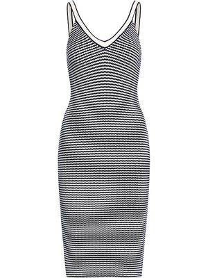 Ralph Lauren Collection two-tone knitted dress - Blue