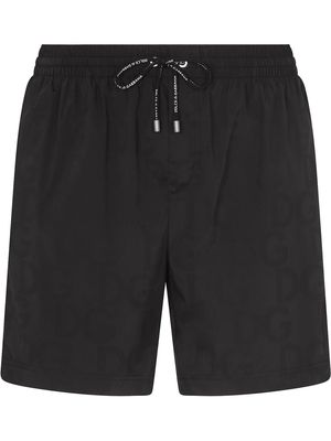 Dolce & Gabbana DG tonal swim shorts - Black
