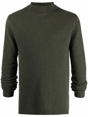 Rick Owens cashmere-wool mock neck jumper - Green