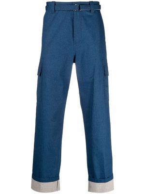 Craig Green straight-leg cargo trousers - Blue