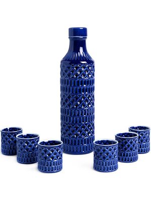 Sargadelos liquor 7 piece set - Blue