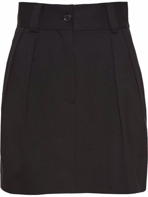 Miu Miu grain-de-poudre mini skirt - Black