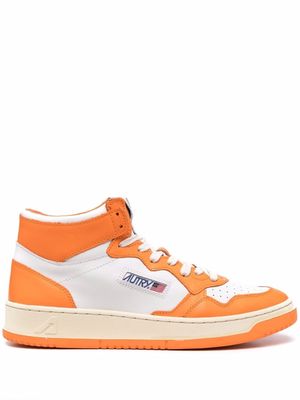 Autry colour-block hi-top trainers - Orange