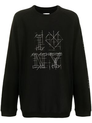 Takahiromiyashita The Soloist sketch graphic-print sweatshirt - Black