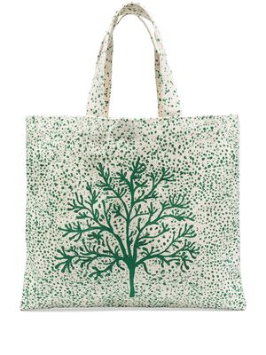 10 CORSO COMO tree-print tote bag - Neutrals