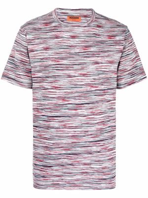 Missoni marled striped T-shirt - Red