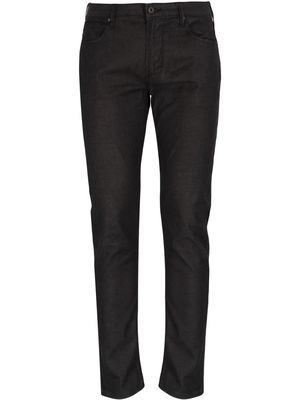 Emporio Armani mid-rise straight leg jeans - Black