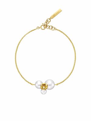 TASAKI 18kt yellow gold M/G TASAKI Illusion freshwater pearl bracelet