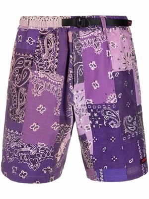 Readymade patchwork paisley shorts - Purple