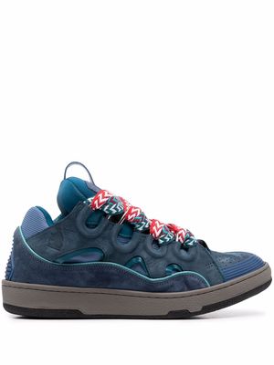 LANVIN Curb lace-up sneakers - Blue