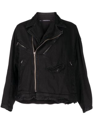 Julius denim biker jacket - Black