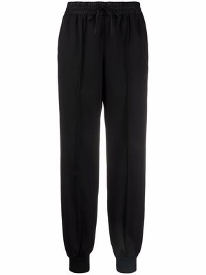 Jil Sander elasticated wool trousers - Black