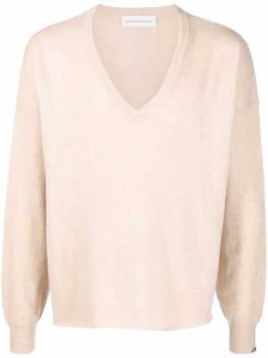 extreme cashmere V-neck cashmere jumper - Neutrals