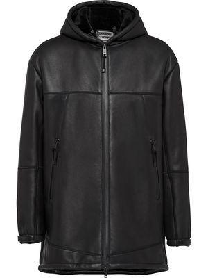 Prada front-zip coat - Black