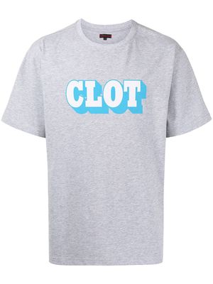 CLOT logo-print short-sleeve T-shirt - GREY