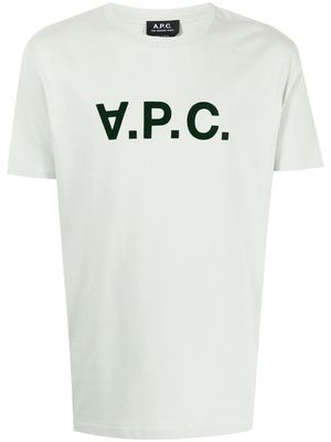 A.P.C. logo-print cotton T-shirt - Green