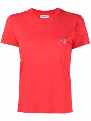 ANINE BING Levy Motorcycle Club T-shirt - Red