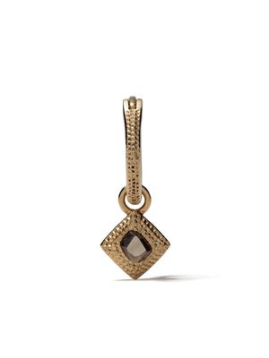 De Beers Jewellers 18kt yellow gold Talisman rough diamond earring
