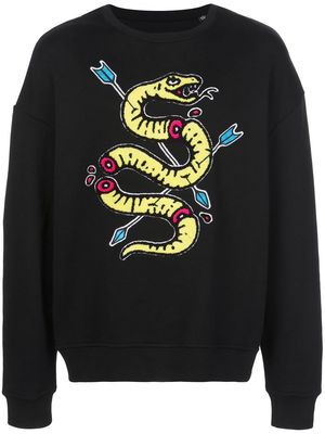 Haculla Venom drop-shoulder sweatshirt - BLACK