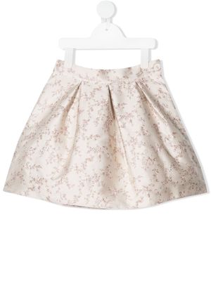 La Stupenderia Luce floral-print miniskirt - Neutrals
