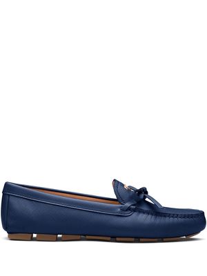 Prada bow detail loafers - Blue