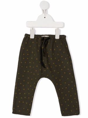 Babe And Tess star print trousers - Green